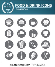 Food icon,drink icon set,vector