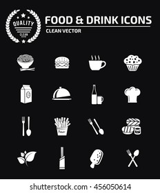 
Food icon,drink icon set,vector