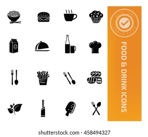 
Food icon,drink icon set,vector