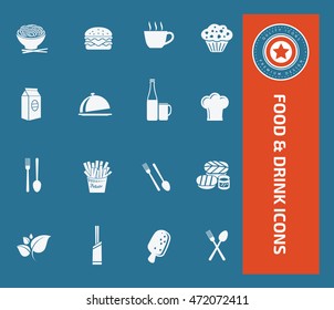 
Food icon,drink icon set,vector