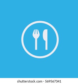 Food icon.Fork and knife icon