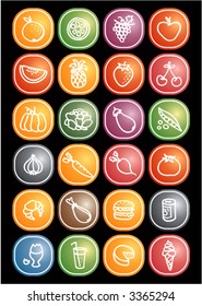 Food icons 1 - others of same series : http://www.shutterstock.com/lightboxes.mhtml?lightbox_id=498982