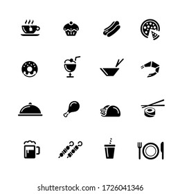 Food Icons - 2 // Black Series