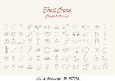 Food icons