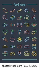 Food icons.