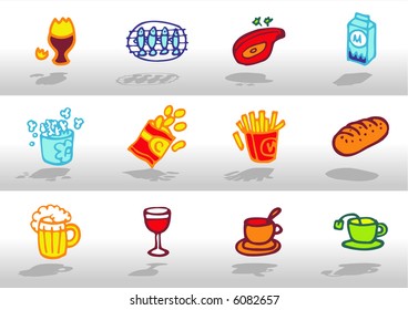 Food icons 3 - others of the same series: http://www.shutterstock.com/lightboxes.mhtml?lightbox_id=499021