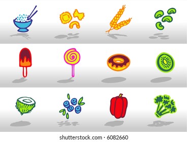 Food icons 4 - others of the same series: http://www.shutterstock.com/lightboxes.mhtml?lightbox_id=499021