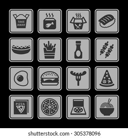 Food icons for delivery