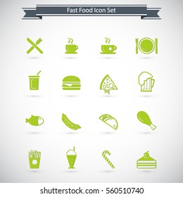 Food Icons - fast food icon set