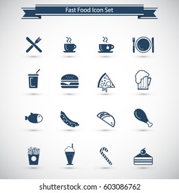 Food Icons - fast food icon set