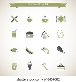 Food Icons - fast food icon set