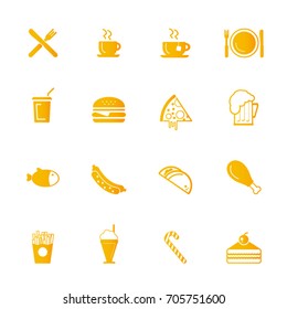 Food Icons - fast food icon set