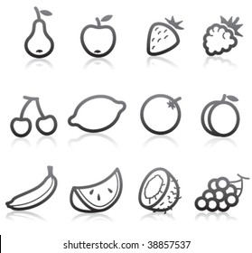 Food Icons (Fruits) - part 1