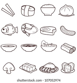 food icons - interface, icons, buttons and restaurant