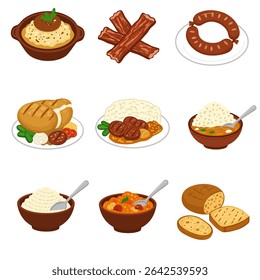 Food Icons with Meal Clipart Cuisine, and Dinner.