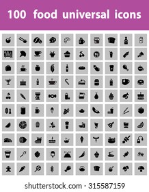 Food Icons Pack. Vector icons