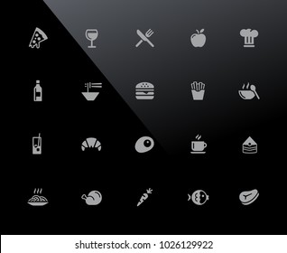 Food Icons - Set 1 of 2  // 32px Series - Vector icons adjusted to work in a 32 pixel grid.