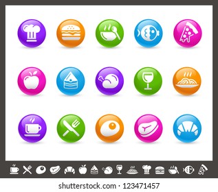 Food Icons - Set 1 of 2 // Rainbow Series