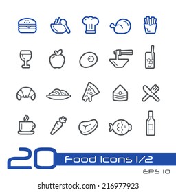 Food Icons - Set 1 of 2 // Line Series