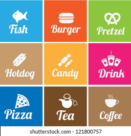 food icons set 1 ( color)