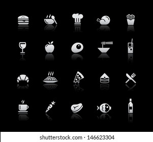 Food Icons - Set 1 // Silver Series