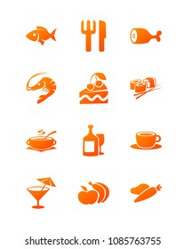 Food icons set