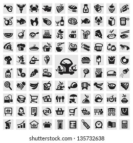 Food icons set