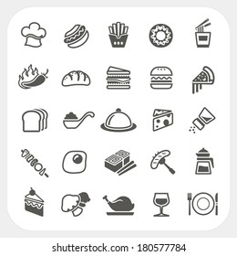 Food icons set