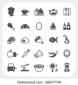 Food icons set