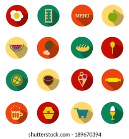 Food icons set