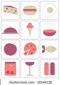 Food icons set