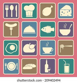 food icons set