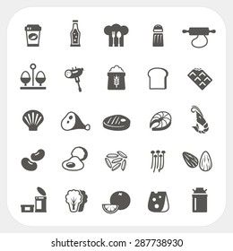 Food icons set