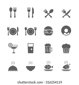 food icons set