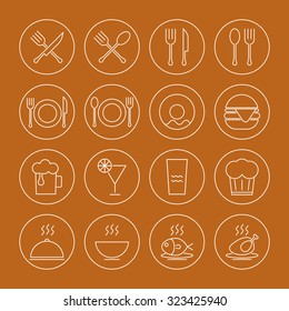 food icons set