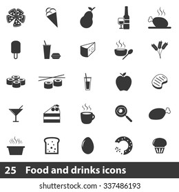 Food icons set
