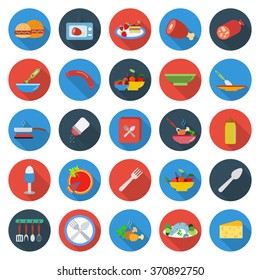 Food icons set.