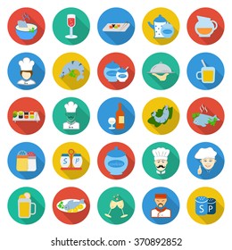 Food icons set,