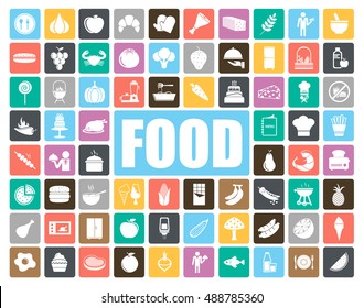 food icons set