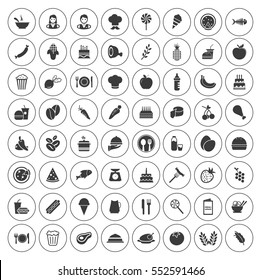 Food icons set