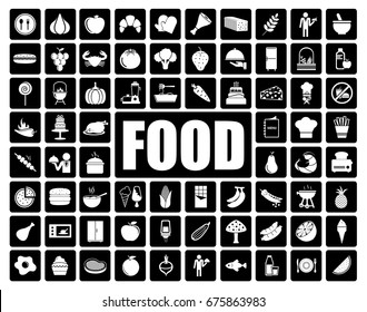 food icons set