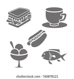 Food icons set