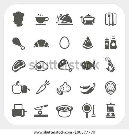 Food icons set