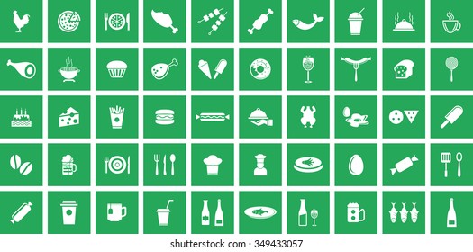  Food Icons Set. Eps-10.