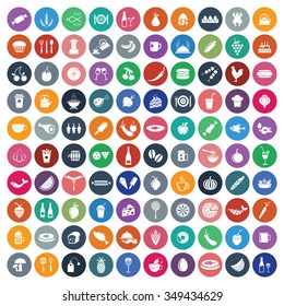  Food Icons Set. Eps-10.