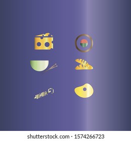 Food icons Set. Icon for the site.