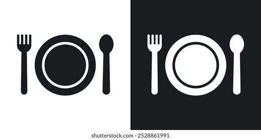 Food icons. solid style vector