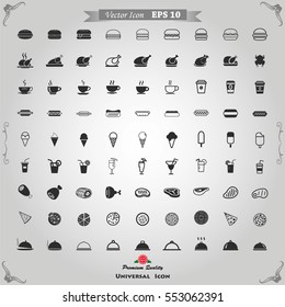 Food icons vector