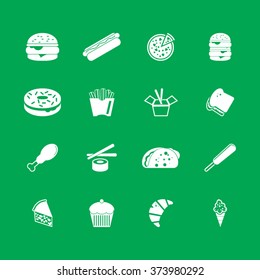 Food icons vector set. EPS10.