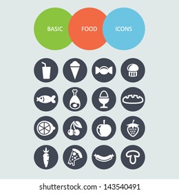 Food icons for web
